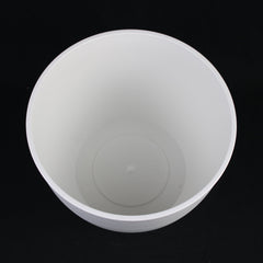 5-Piece White Plastic Planter Pot Set – Modern Round Design