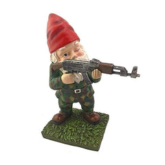 Funny Army Gnome Garden Statue Resin Outdoor Decor Set