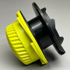 Arborless Trimmer Head with Green Knob and Grey Cover and Base 10,000 RPM Max 313318001