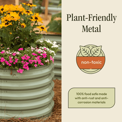 Gro Rite Metal Raised Garden Bed Kit No Tools Needed