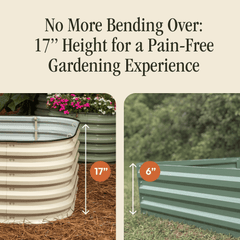 Gro Rite Metal Raised Garden Bed Kit No Tools Needed