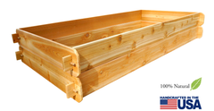 Gardens Raised Bed Kit Double Deep Cedar Planter