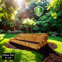 Timberlane Gardens Raised Bed Kit Cedar 3 Tier Planter