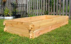 Gardens Raised Bed Kit Double Deep Cedar Planter