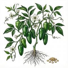 HOT PEPPER Seeds, Jalapeño