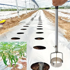 Durable Metal Greenhouse Film Puncher - Plastic Film Puncture Tool for Garden & Greenhouse Maintenance