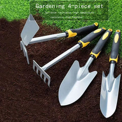 Tree Planting 4-piece Outdoor Tools Hoe Spade Dual-purpose Gardening Digging & Weeding Tool Small Shovel Potted Plant