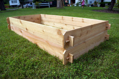 Gardens Raised Bed Kit Double Deep Cedar Planter