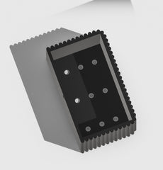 Ribbed Wall Planter, Rectangle