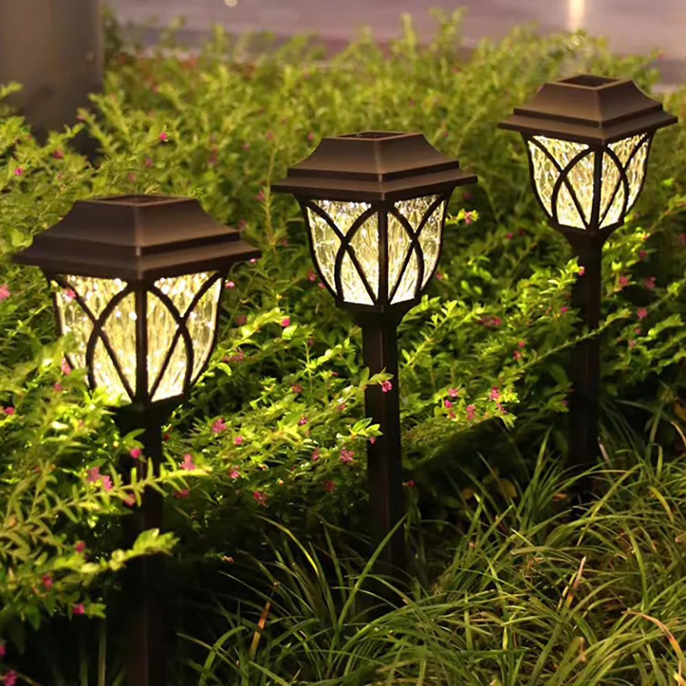 Solar Lawn Lights Set for Outdoor Garden